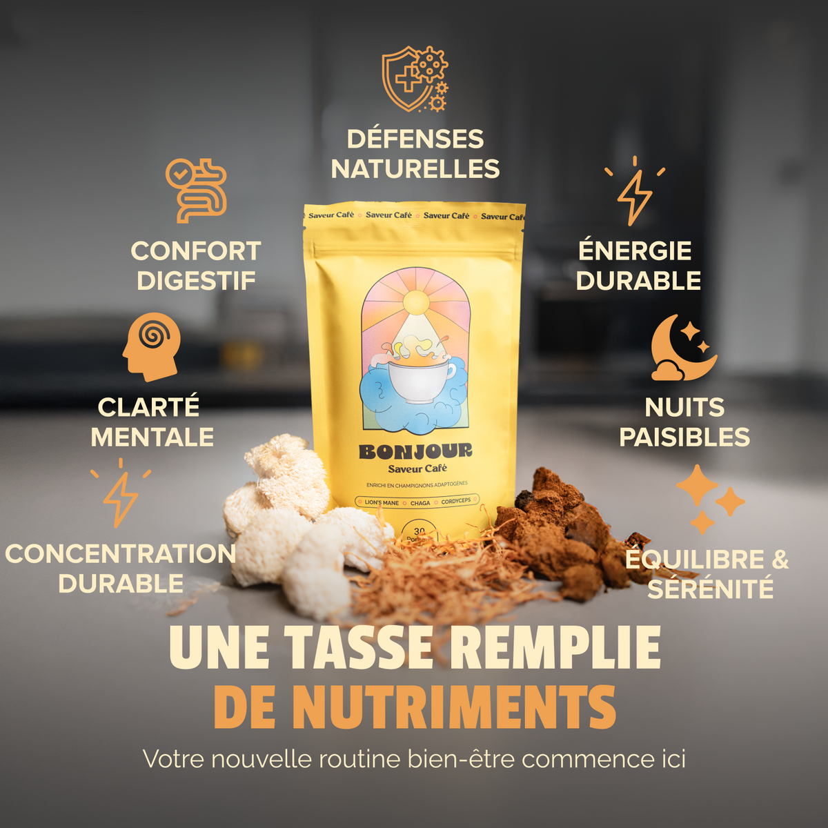 Bonjour – GOURMAND, COMPLET ET NATUREL